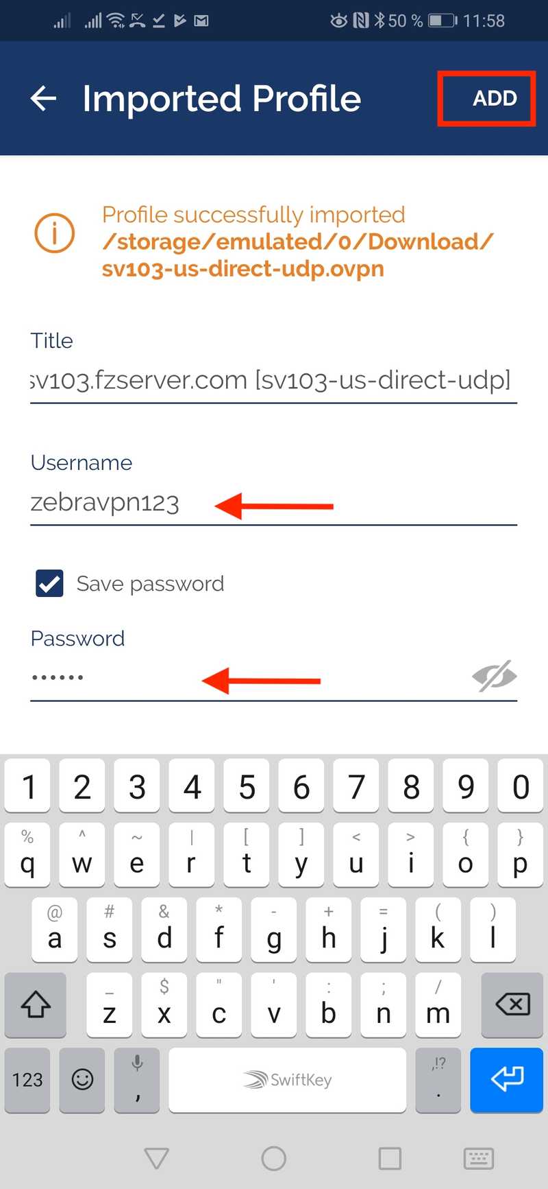 openvpn android screens guide