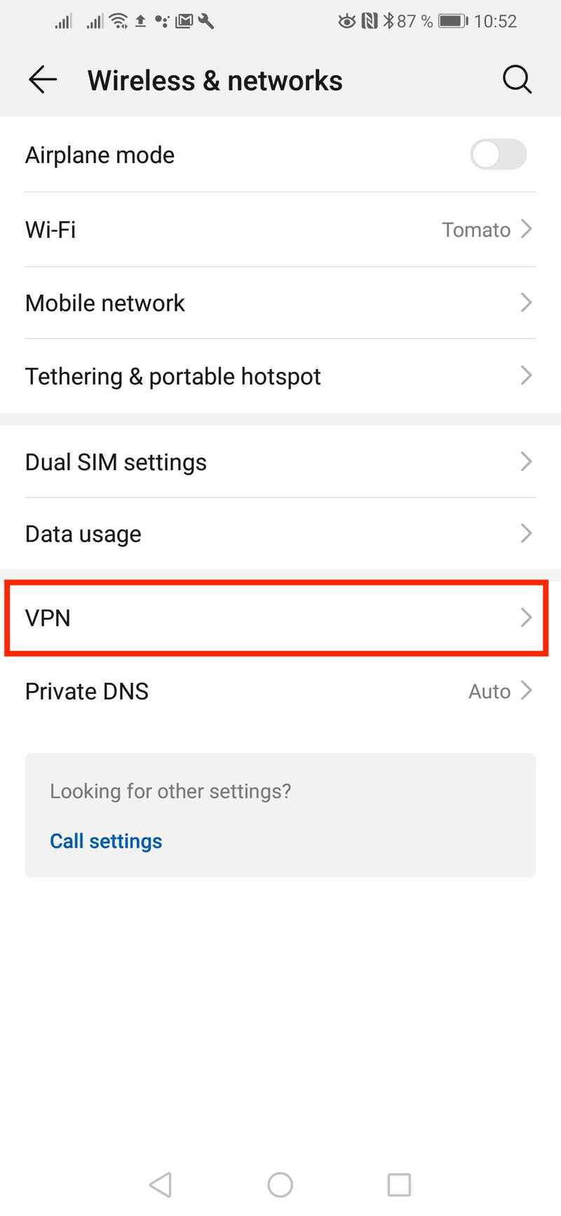 android setup pptp vpn step 3